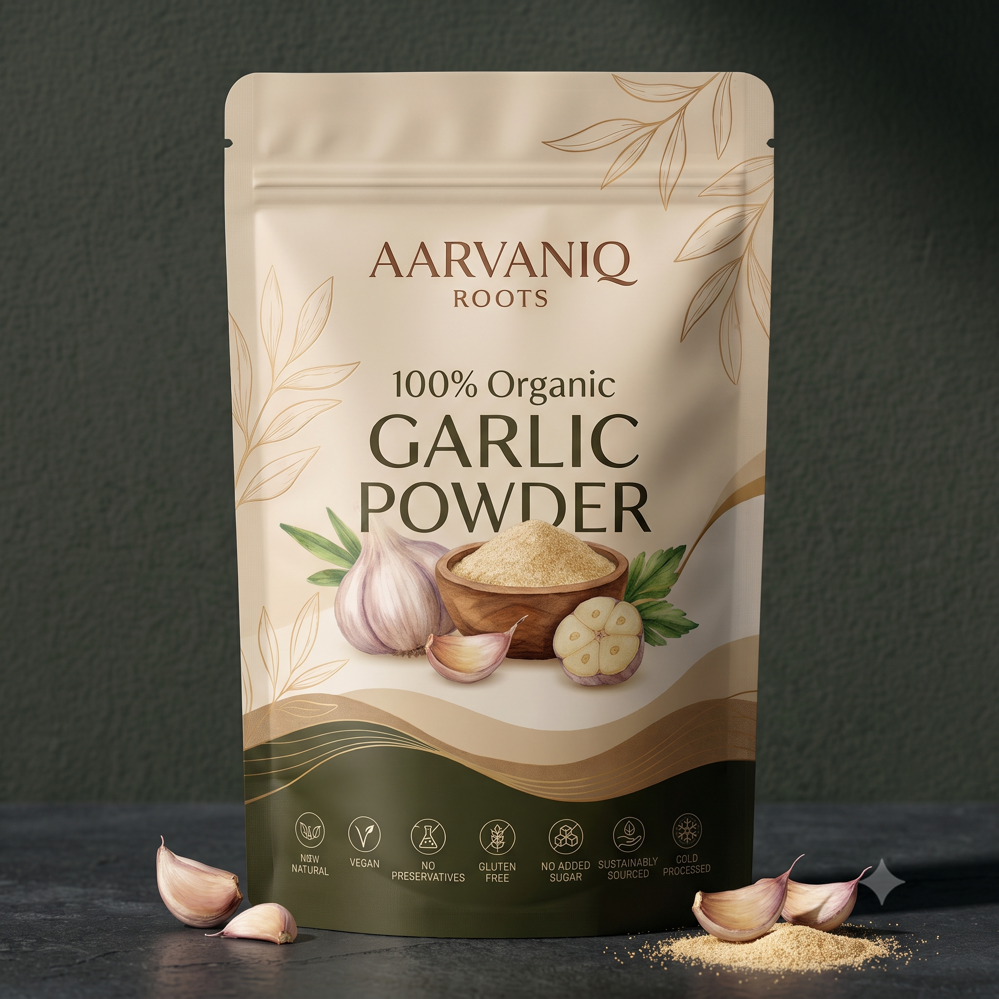 Aarvaniq Roots Choice Savory Garlic Powder