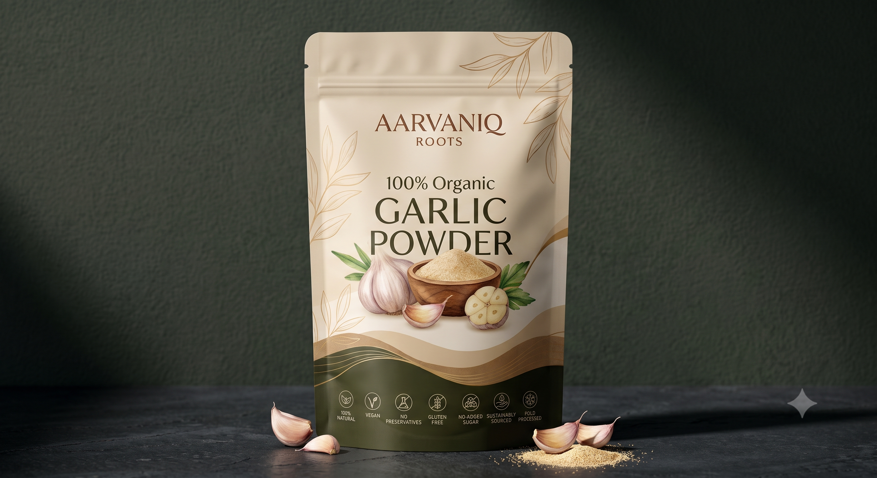 Aarvaniq Roots Choice Savory Garlic Powder 2